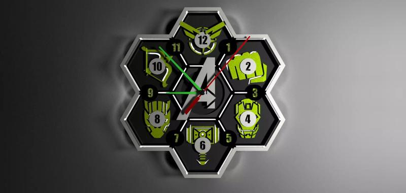 HORLOGE MARVEL AVENGERS AVEC LED