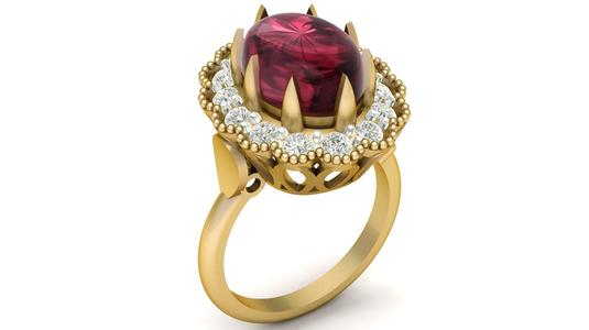 Engagement Ring: Stunning 3D Printable Model for Timeless Love