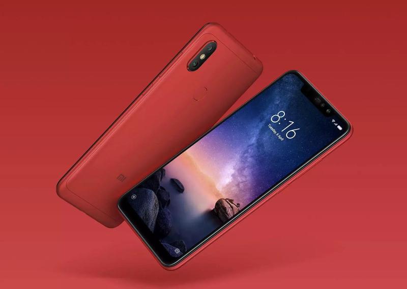 Xiaomi Redmi Note 6 Pro red phone 3D model