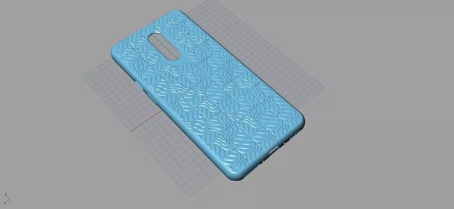 Original Oneplus 7 pro blue case 3D Model 3D print model