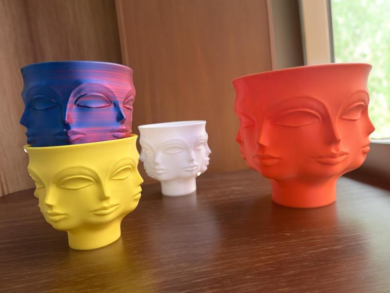 DORA MAAR PLANTER =Surreal Polyface Planter - PLANTER - POT-bowl