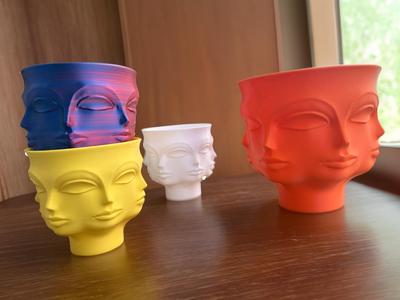 DORA MAAR PLANTER =Surreal Polyface Planter - PLANTER - POT-bowl