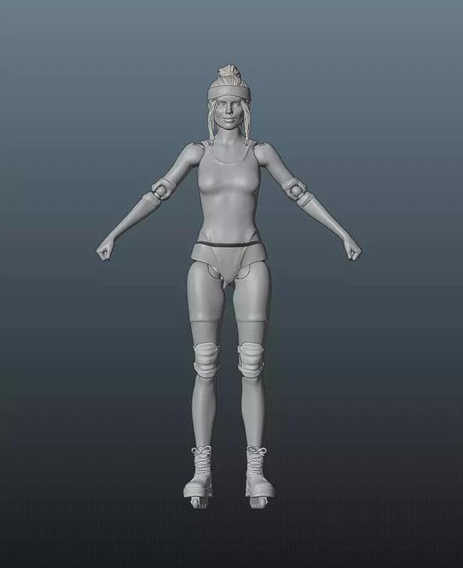 Barbie Doll - Articulated Toy Roller skates version