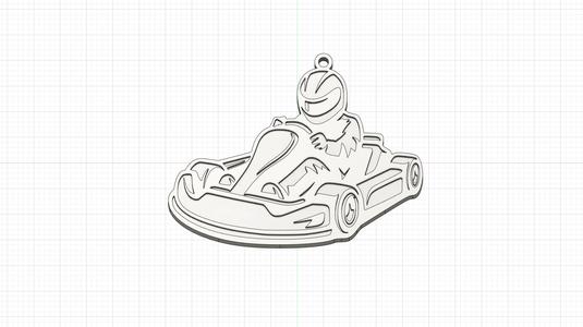 Racing Kart keychain