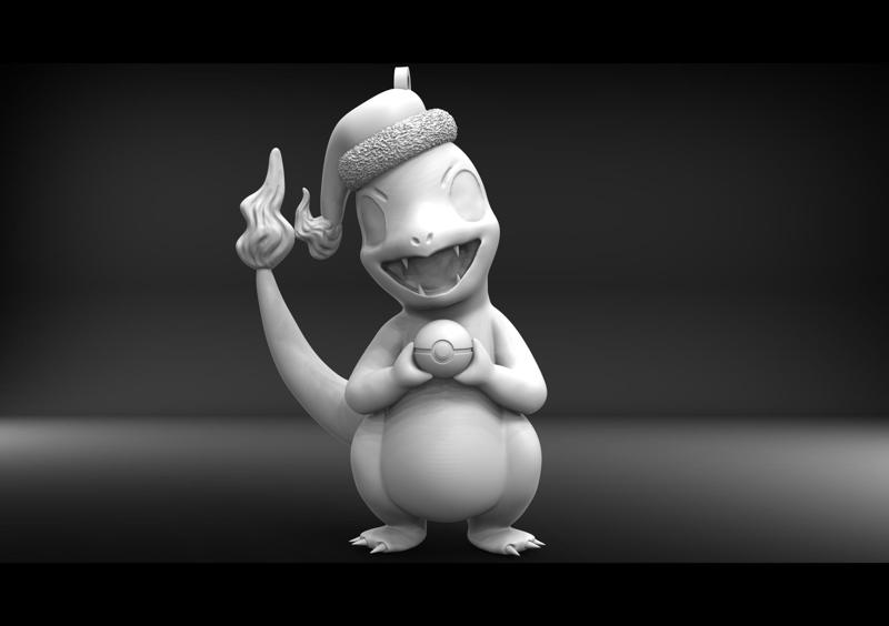 CHARMANDER - POKEMON CHRISTMAS ORNAMENT