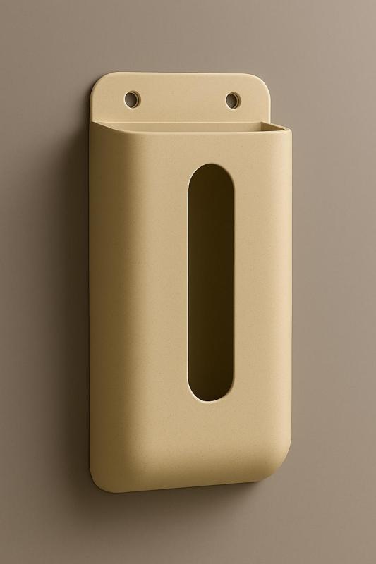 Wall-Mounted Plastic Bag Dispenser – 3D Printable Kitchen Organizer