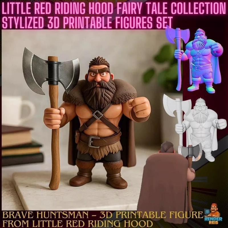 Brave Huntsman  Figure from Little Red Riding Hood