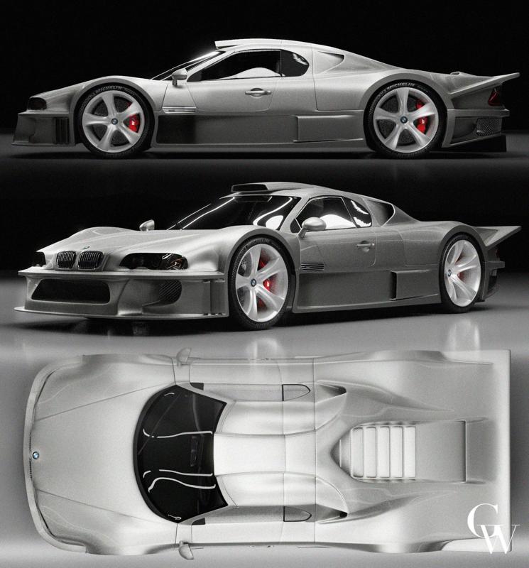 BMW GTR M3 CLK LM Concept 1:24