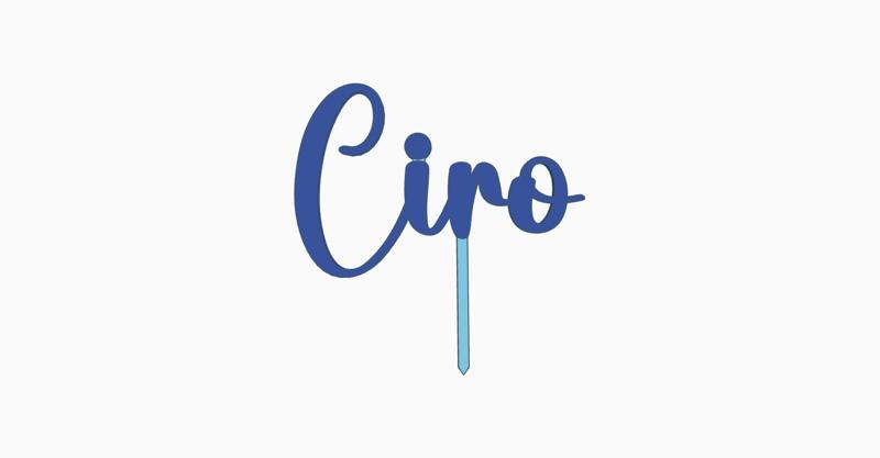 Ciro Cake topper