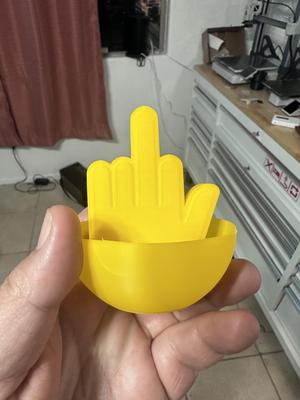 CRACKABLE PRINT IN PLACE, MIDDLE FINGER SURPRISE GAG GIFT