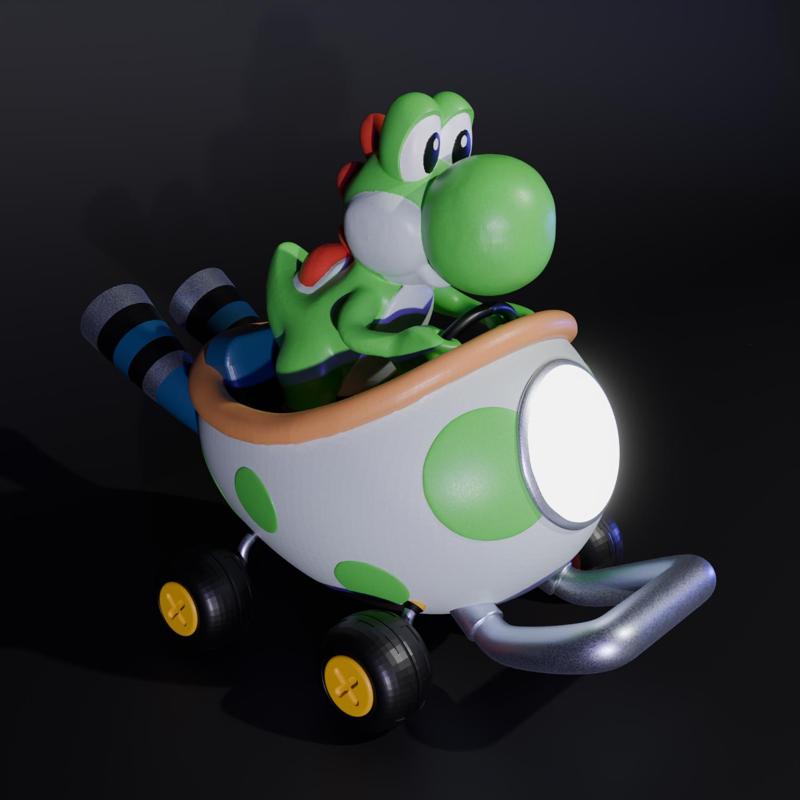 Yoshi Egg-One Kart | Mario-Kart Fanart