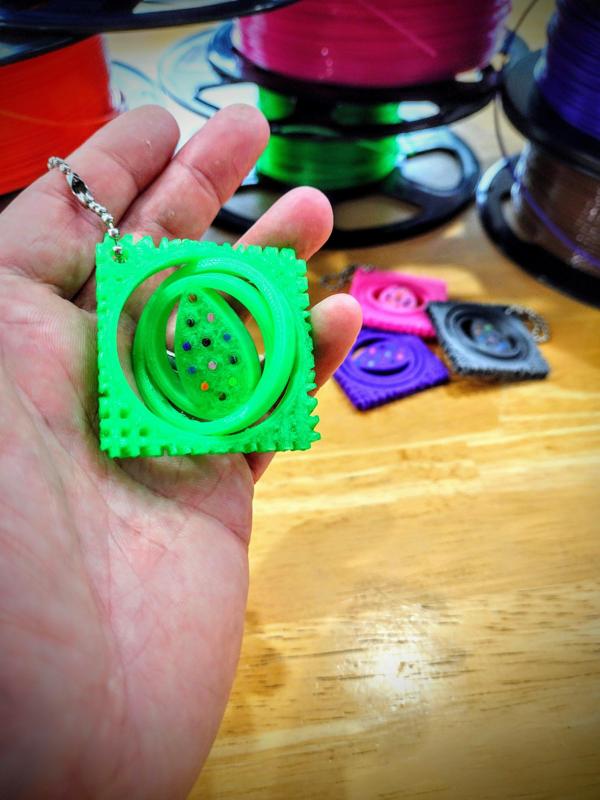 Easter Egg Gimbal Keychain