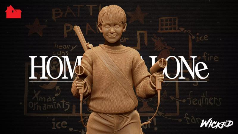 Wicked Home Alone Kevin Sculpture Tested for 3D printing