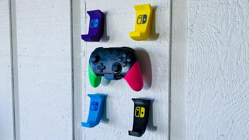 Nintendo Switch Pro Controller Wall Mount - Multicolor & No Logo