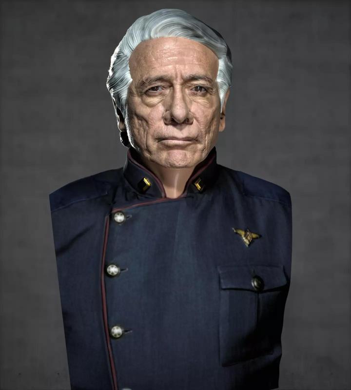 William Adama Battlestar Galactica Edward James Olmos bust