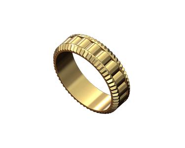 Watch bezel presidential link band US size 7 to 11 3D print model