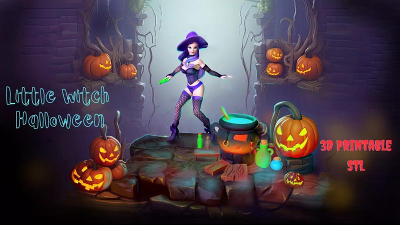 Witch 3D Printable STL