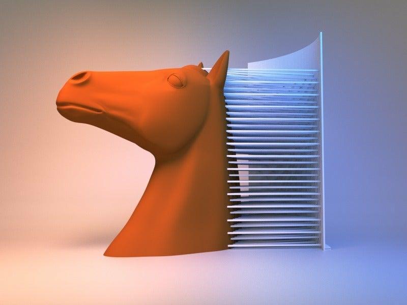 Hairy Horse (single and dual extrusion)