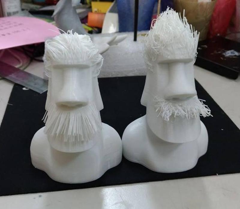 Moai with hair by orangeteacher -update fixed the beard