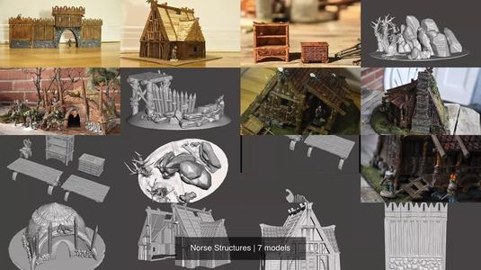 Norse Structures 3D Model Collection