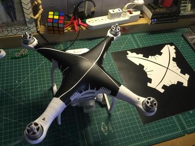 DJI Phantom 3 Decal Wrap Template