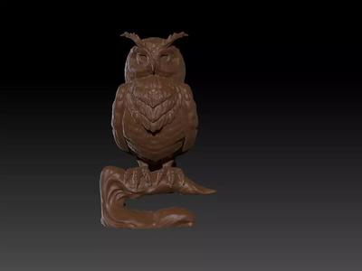 Owl 3D Print Model