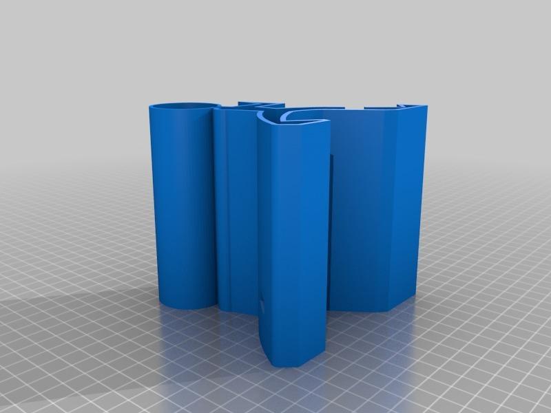 Man Iphone 6s plus with case holder at 4"x4.25"x4.25" with cable hole