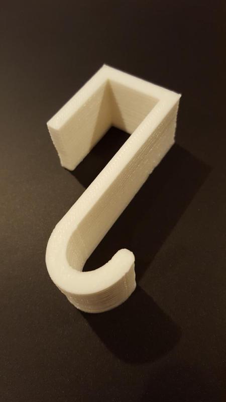 Half-S half-square hook for jetted bathtub panel