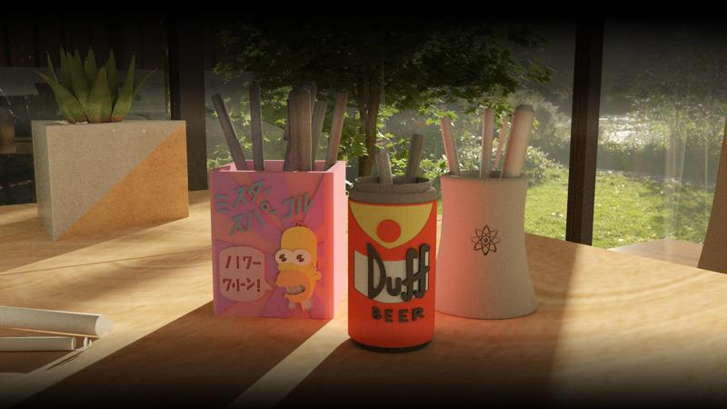 Simpsons Pencil Holder