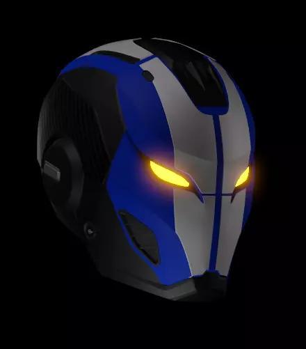 Ironman SRT-1 Barracuda Helmet 3D Printable Model w Inner Detail
