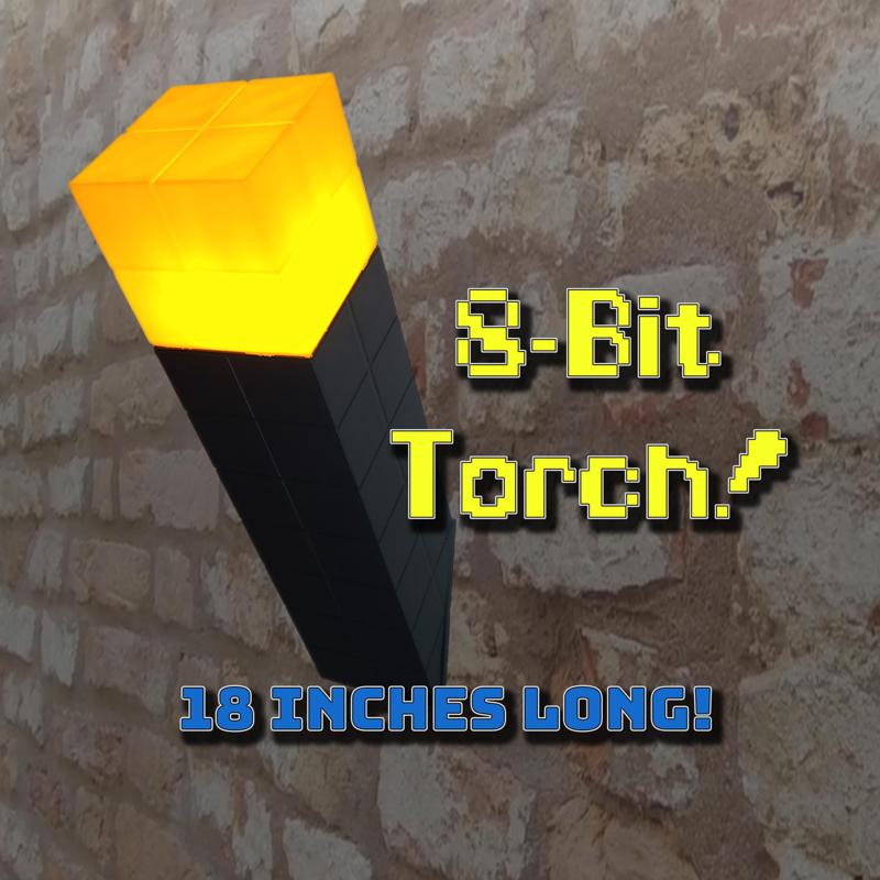 8 Bit Torch - Video Game Inspired Wall Sconce #LAMPSXCULTS