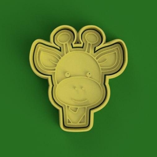 giraffe cutter + giraffe stamp / giraffe cutter + stamp