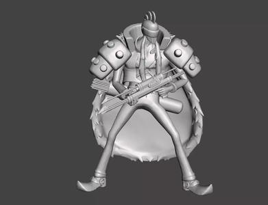 Duval masked One piece 3D Model