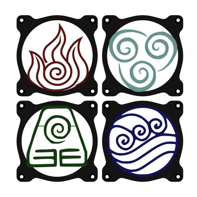 Avatar Four Nations Fan Grill 120mm