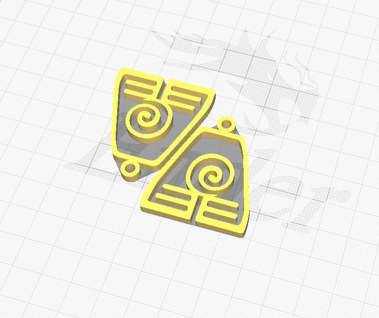 AVATAR HOOPS: earth symbol