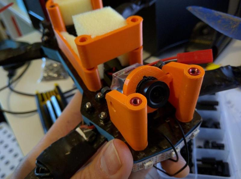 ZMR250 tilting Foxeer FPV camera mount