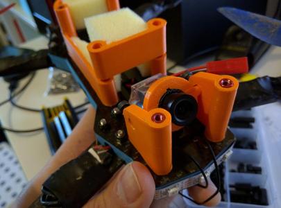 ZMR250 tilting Foxeer FPV camera mount