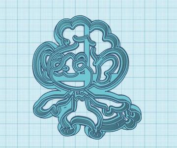 Pokemon: Panpour Cookie Cutter