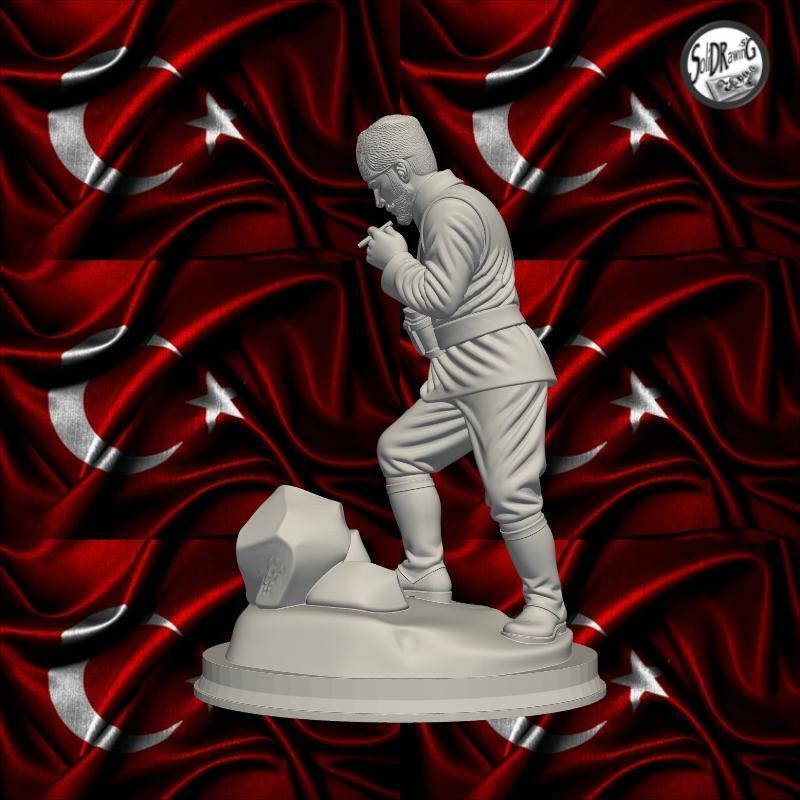 The Great Commander Mustafa Kemal Atatürk Kocatepe Bust – SoliDRawinGs SG258