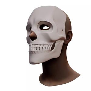 Halloween Skull Mask 3D Printable -Low Poly Cosplay Prop