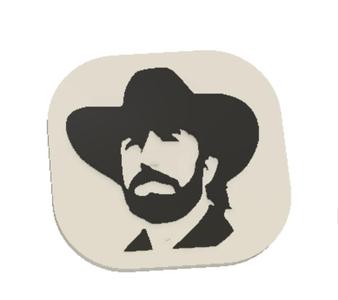 Chuck Norris Horse Blanket Button