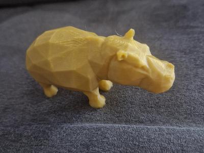 hippopotamus poly art