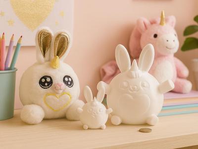 Rainbocorn Bunny Unicorn Coin Bank (Piggy Bank)