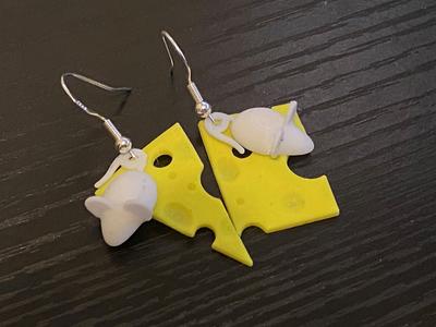 Cheese Earrings