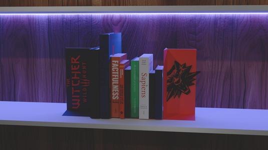 The Witcher Wild Hunt - Bookholder" bookends