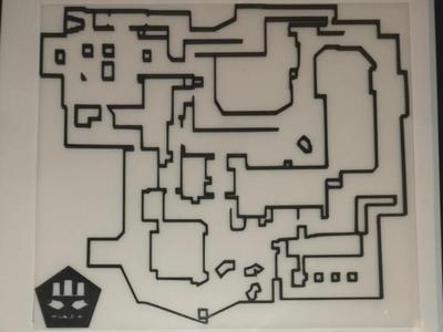 CS2 Mirage map outline
