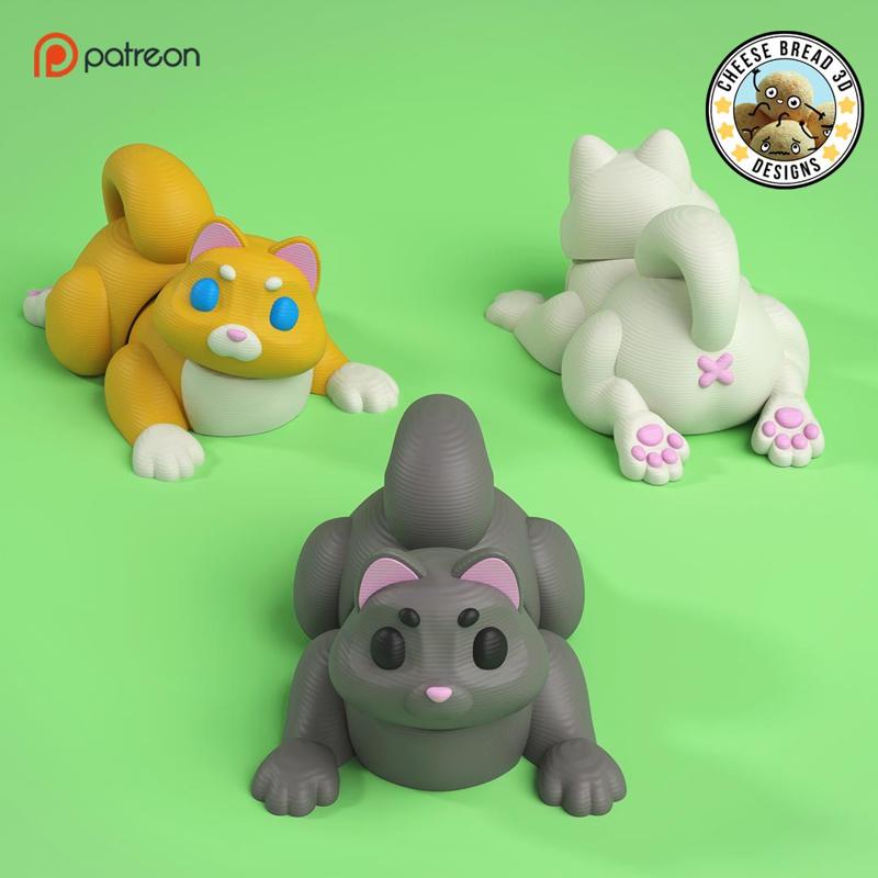Mini Flexi Cat - (3MF / No Support) _