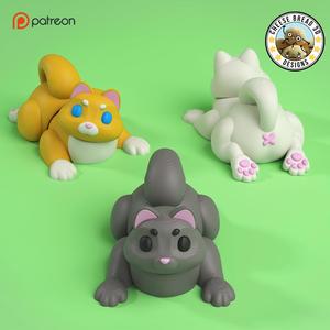 Mini Flexi Cat - (3MF / No Support) _