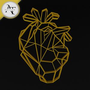  Heart - Geometric - 2D Wall Art Decor