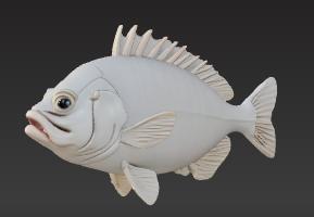 Realistic Fish 3D Model - Aquatic Animal for Printing and Display